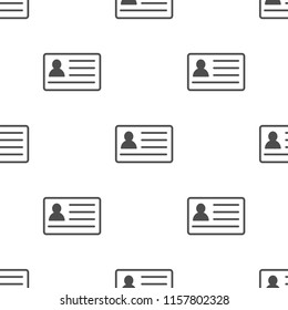 id card icon vector, can be used for web and mobile design seamless pattern