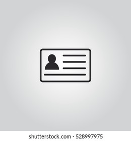 id card icon vector, can be used for web and mobile design