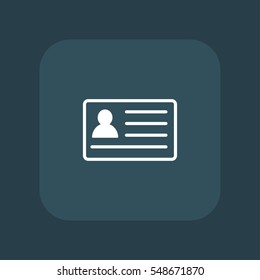 id card icon vector, can be used for web and mobile design