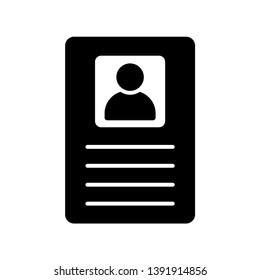 id card icon vector design template