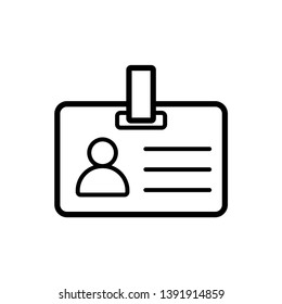 id card icon vector design template