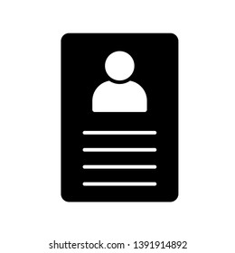 id card icon vector design template