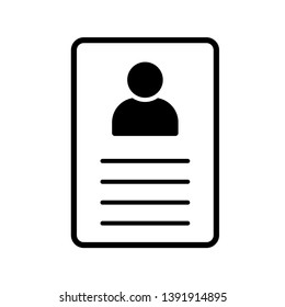 id card icon vector design template