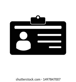 ID Card Icon Vector Design Symbol Illustration