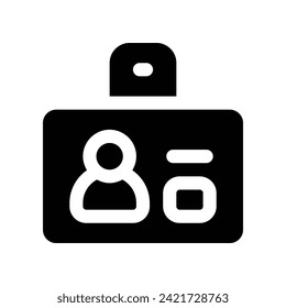 Icon der ID-Karte. Vektorsymbol für Ihre Website, Ihr Handy, Ihre Präsentation und Ihr Logo-Design.