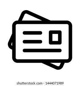 Id card icon vector. Identity tag vector illustration symbol. Driver licence logo.