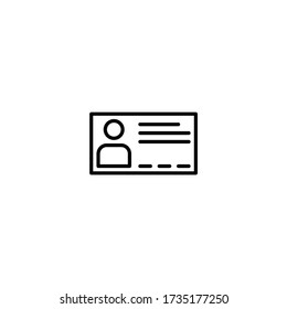 id card icon vector illustration