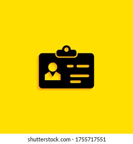 Icono de tarjeta de identificación. Ilustración del vector EPS 10.
