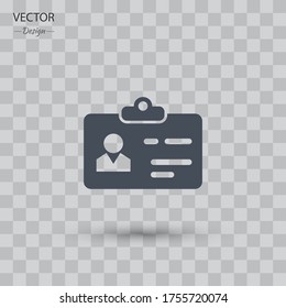 id card Icon. Vector illustration EPS 10.