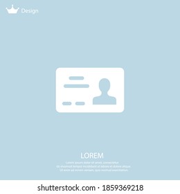 id card icon. Vector illustration EPS 10.