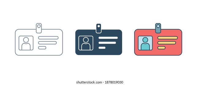 ID card icon I Vector illustration