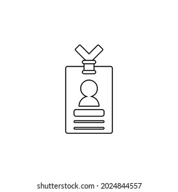 id card icon, id vector, card illustration