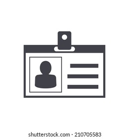 id card icon , vector illustration