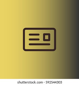 ID card icon. Vector illustration