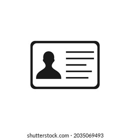 ID card icon vector image