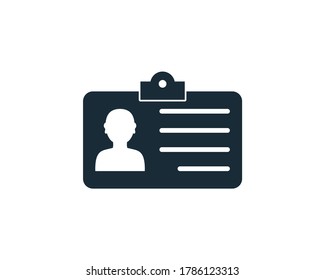 ID Card Icon Vector Logo Template Illustration Design