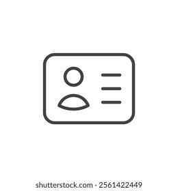 ID card icon Vector logo set flat