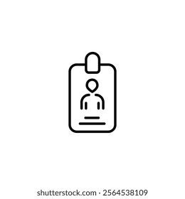 ID Card icon in vector. Logotype