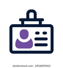 id card icon. vector mixed icon for your website, mobile, presentation, and logo design.