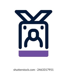 ID-Card-Symbol. Vektorgrafik gemischtes Symbol für Ihre Website, Ihr Handy, Ihre Präsentation und Ihr Logo-Design.