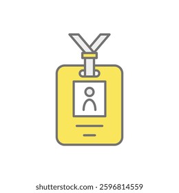 Id Card icon vector stock illustration