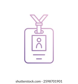 Id Card icon vector stock illustration