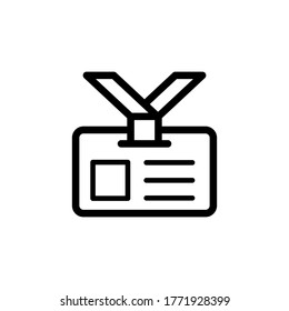 id card icon vector symbol template