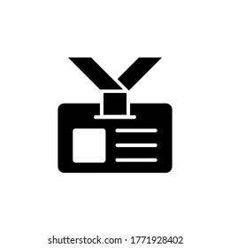 Vektorsymbol-Symbolvorlage für die ID-Karte