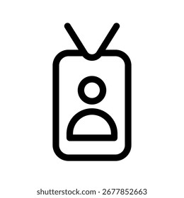 Id Card Icon Vector Symbol Design Illustration