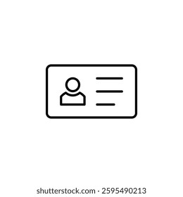 ID card icon vector template