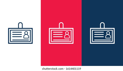 ID card icon for web and mobile