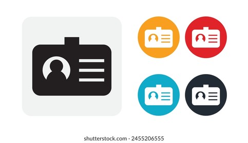 ID card icon for web and mobile