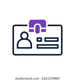 id card icon for your website design, logo, mobile design, and presentation.