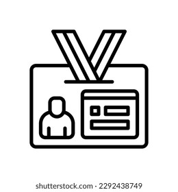 id card icon for your website, mobile, presentation, and logo design.