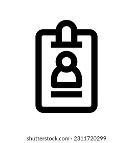 id card icon for your website, mobile, presentation, and logo design.