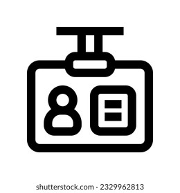 id card icon for your website, mobile, presentation, and logo design.
