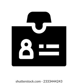 id card icon for your website, mobile, presentation, and logo design.