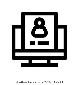 icono de tarjeta de identificación para tu sitio web, móvil, presentación y diseño de logotipo.