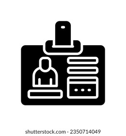 icono de tarjeta de identificación para tu sitio web, móvil, presentación y diseño de logotipo.