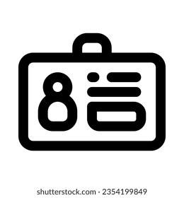 id card icon for your website, mobile, presentation, and logo design.