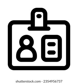 id card icon for your website, mobile, presentation, and logo design.
