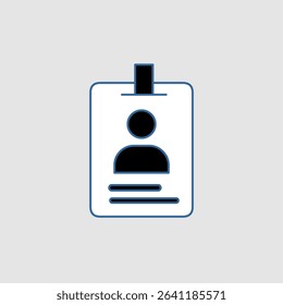ID card icons, smart arts for ux ui, new modern, editable icon for project, vector illustration file, popular icon isolated.