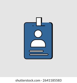 ID card icons, smart arts for ux ui, new modern, editable icon for project, vector illustration file, popular icon isolated.