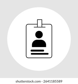 ID card icons, smart arts for ux ui, new modern, editable icon for project, vector illustration file, popular icon isolated.