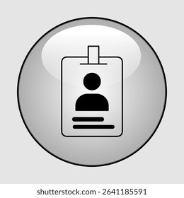 ID card icons, smart arts for ux ui, new modern, editable icon for project, vector illustration file, popular icon isolated.