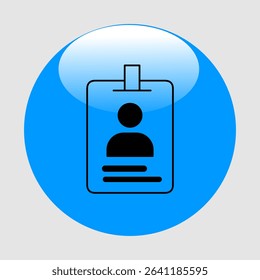 ID card icons, smart arts for ux ui, new modern, editable icon for project, vector illustration file, popular icon isolated.