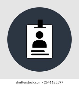 ID card icons, smart arts for ux ui, new modern, editable icon for project, vector illustration file, popular icon isolated.