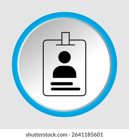 ID card icons, smart arts for ux ui, new modern, editable icon for project, vector illustration file, popular icon isolated.