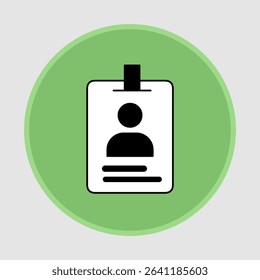 ID card icons, smart arts for ux ui, new modern, editable icon for project, vector illustration file, popular icon isolated.