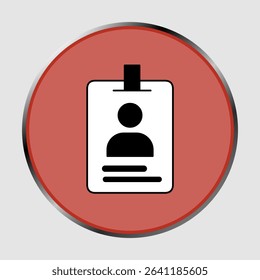 ID card icons, smart arts for ux ui, new modern, editable icon for project, vector illustration file, popular icon isolated.